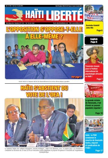 Haiti Liberte 6 Juin 2018