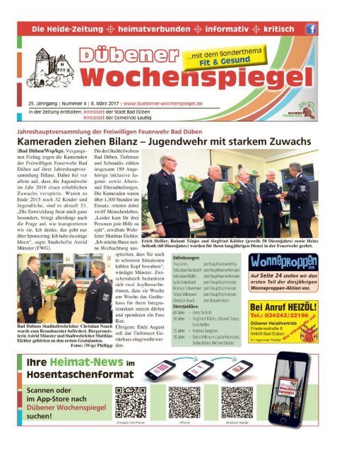 Dübener Wochenspiegel - Ausgabe 04 - Jahrgang 2017