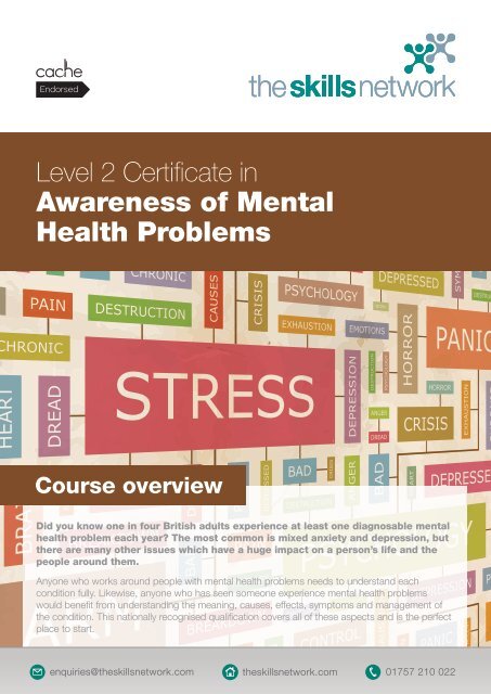 CACHE Level 2 Certificate in Awareness of Mental Health Problems
