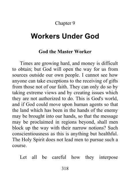 Testimonies to Ministers and Gospel Workers - Ellen G. White