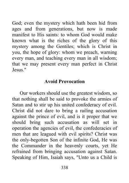 Testimonies to Ministers and Gospel Workers - Ellen G. White