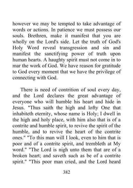 Testimonies to Ministers and Gospel Workers - Ellen G. White