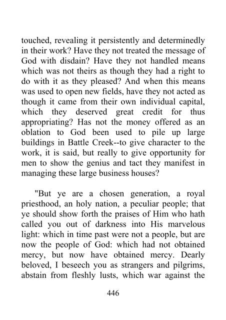 Testimonies to Ministers and Gospel Workers - Ellen G. White