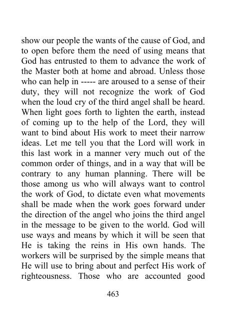 Testimonies to Ministers and Gospel Workers - Ellen G. White