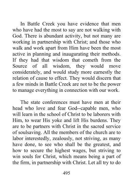 Testimonies to Ministers and Gospel Workers - Ellen G. White