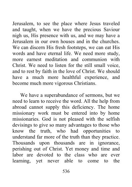 Testimonies to Ministers and Gospel Workers - Ellen G. White