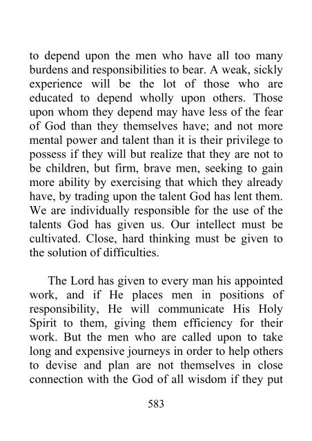 Testimonies to Ministers and Gospel Workers - Ellen G. White