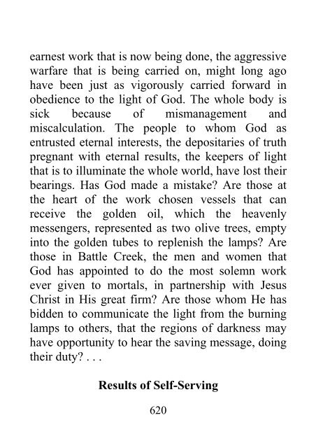 Testimonies to Ministers and Gospel Workers - Ellen G. White