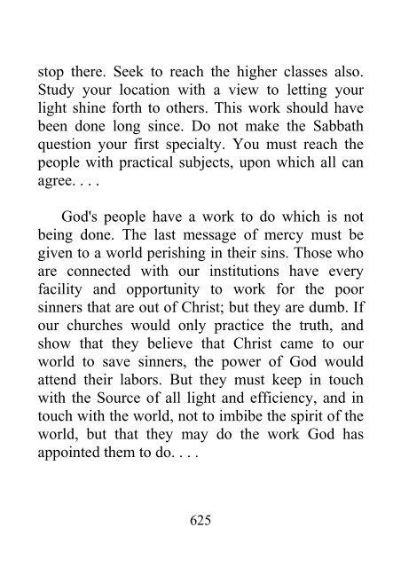 Testimonies to Ministers and Gospel Workers - Ellen G. White