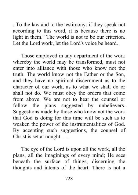 Testimonies to Ministers and Gospel Workers - Ellen G. White