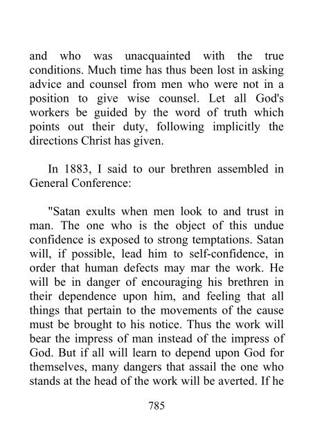 Testimonies to Ministers and Gospel Workers - Ellen G. White