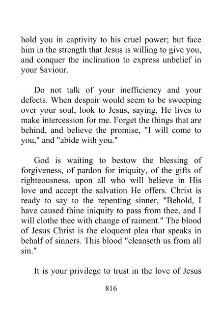 Testimonies to Ministers and Gospel Workers - Ellen G. White