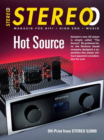 Off-Print from STEREO 5/2009 - Einstein - Audio Components