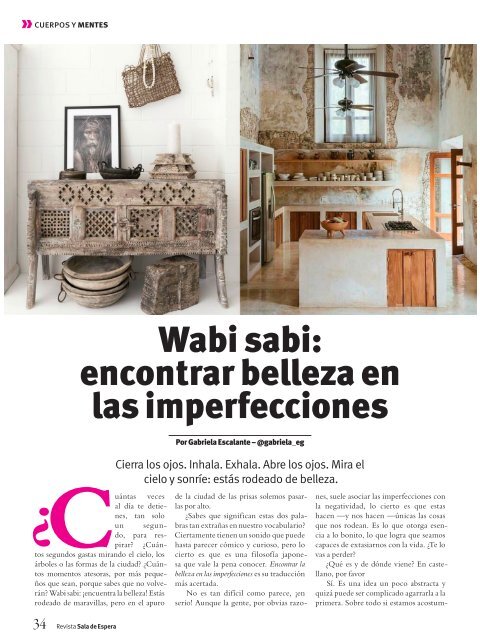 Revista Sala de Espera Venezuela Nro 159, Junio Julio 2018