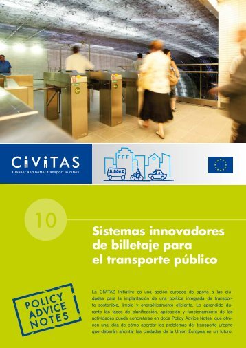 Sistemas innovadores de billetaje para el transporte público - CIVITAS
