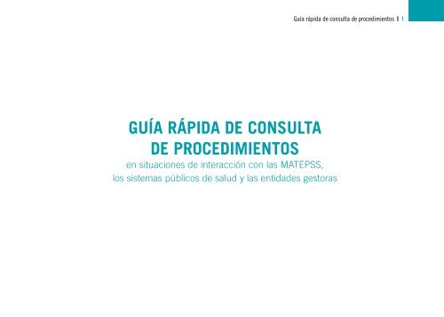 Guía rápida de consulta de procedimientos - Istas - CCOO