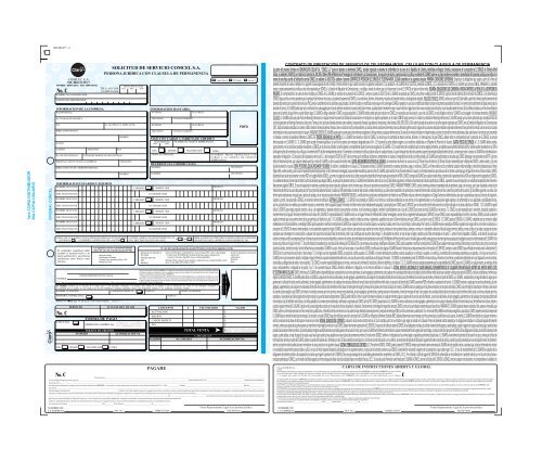 No. C C No. No. C C Las partes del presente Contrato son ... - Comcel