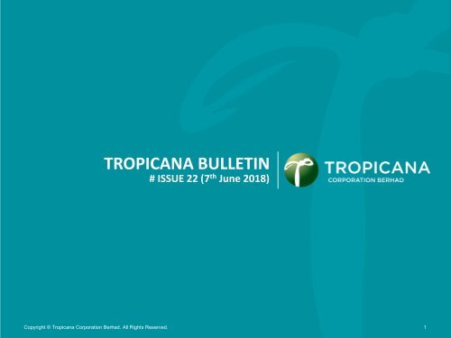 Tropicana Bulletin Issue 22