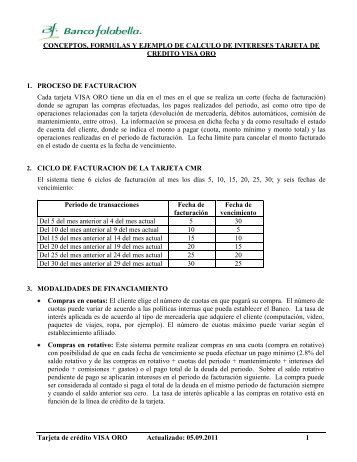 CALCULO DEL INTERES MORATORIO - Banco Falabella