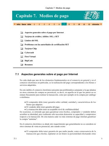 Capítulo€7.€Medios de pago - Universidad de las Américas