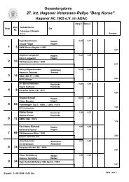 Ergebnisliste Gesamt Berg Korso - Hagener Automobil-Club