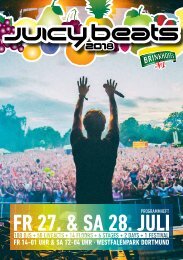 Juicy Beats Festival 2018 - Programmheft