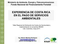 Pago de Servicios Ambientales FONAFIFO Costa Rica