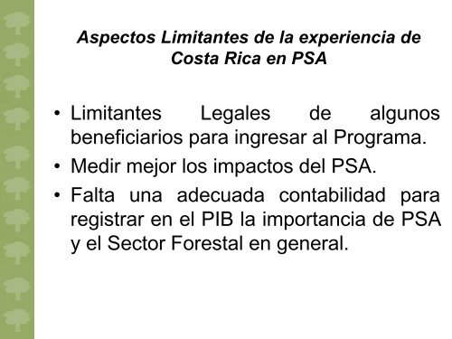 Pago de Servicios Ambientales FONAFIFO Costa Rica