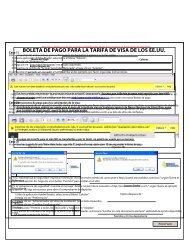 BOLETA DE PAGO PARA LA TARIFA DE VISA DE LOS EE.UU.