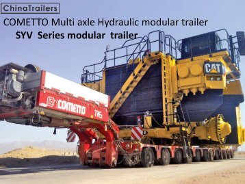 Cometto SYV6 modular trailer for sale