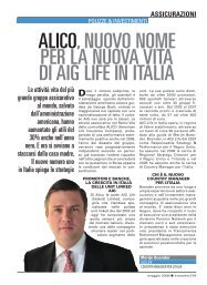 Alico, nuovo nome per lA nuovA vitA di Aig life in itAliA - Investire