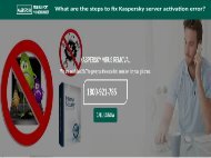What are the steps to fix Kaspersky server activation error