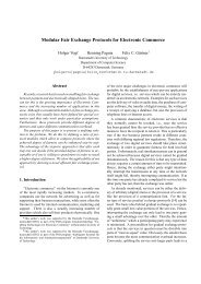 Modular Fair Exchange Protocols for Electronic Commerce