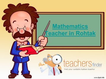 Mathematics Teacher in Rohtak
