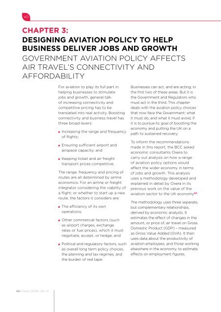 Flying in the Face oF jobs and growth - British Chambers of Commerce