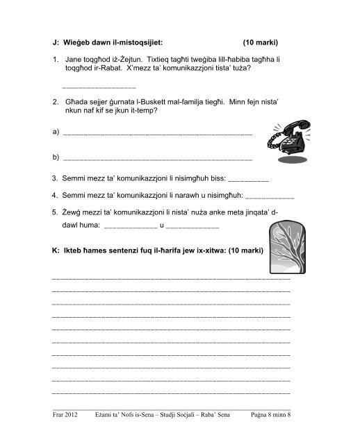 Social Studies Year 4 Feb 2012 - Skola