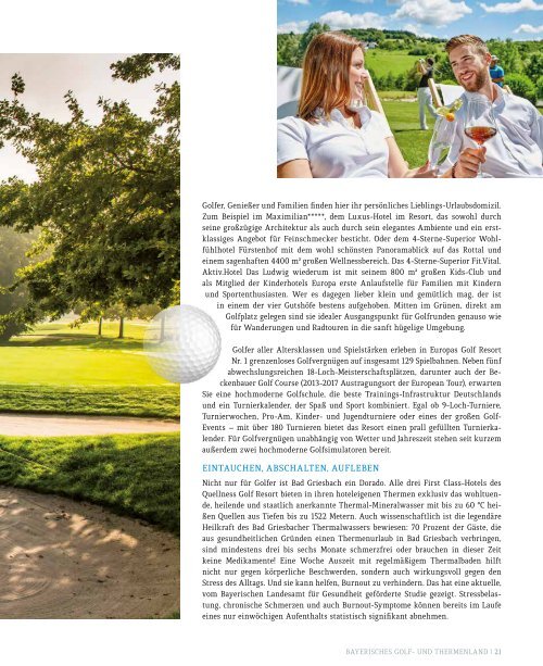 #echtwohlig - Das Magazin für das Bayerische Golf- und Thermenland 2018