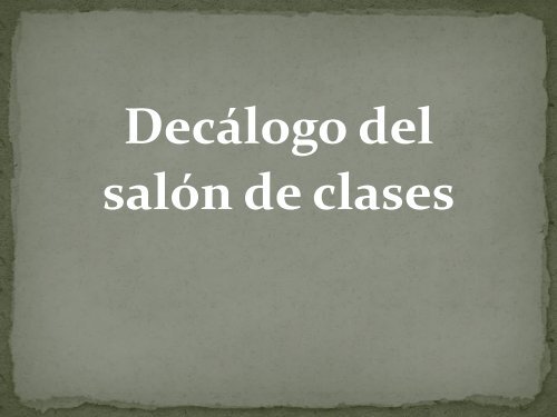 decalogo