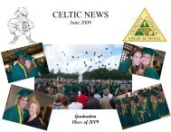 CELTIC NEWS - Trinity Catholic High School
