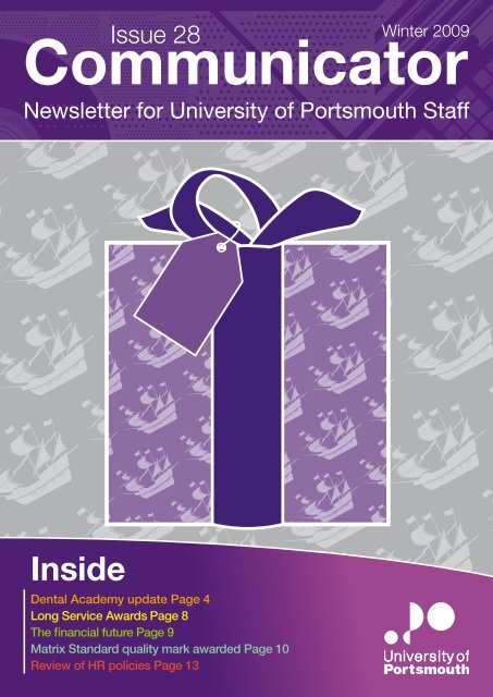 Communicator, Issue 28 (Winter 2009) - University of Portsmouth