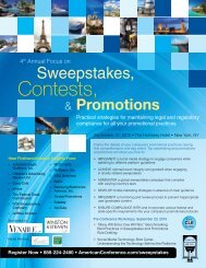 Promotions - American Conference Institute