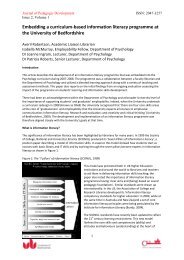 Embedding a curriculum-based information literacy programme at ...