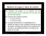 Balanza de pagos y tipos de cambio - ITAM