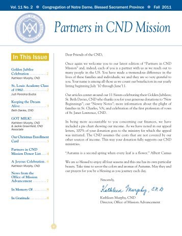 Partners in CND Mission