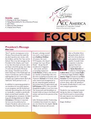 President's Message Inside - Association of Corporate Counsel
