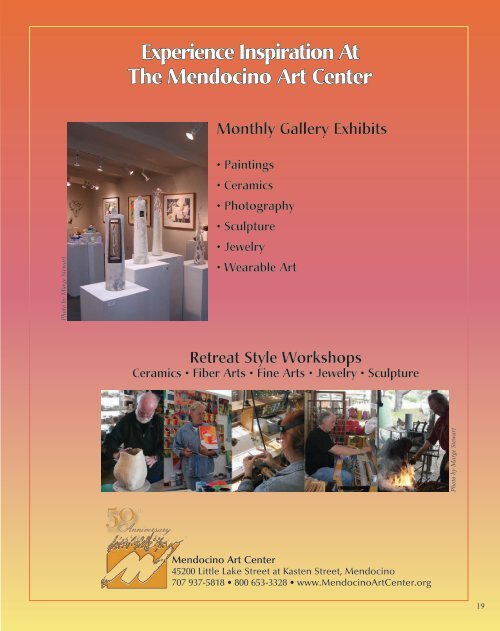 There Is Always Something Happening At The Mendocino Art Center