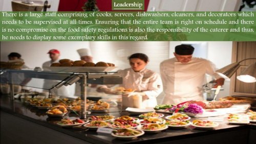 Top Qualities That Make Up Good Catering Services