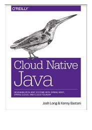 eBook Cloud Native Java Designing Resilient Systems with Spring Boot Spring Cloud and Cloud Foundry