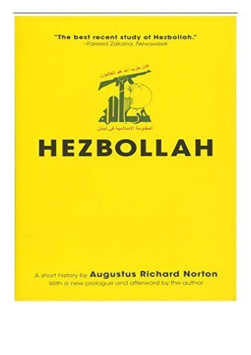 eBook Hezbollah A Short History Princeton Studies in Muslim Politics Free eBook