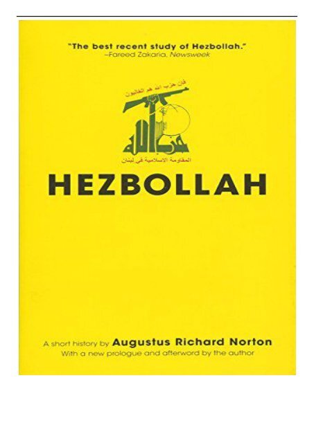 eBook Hezbollah A Short History Princeton Studies in Muslim Politics Free eBook